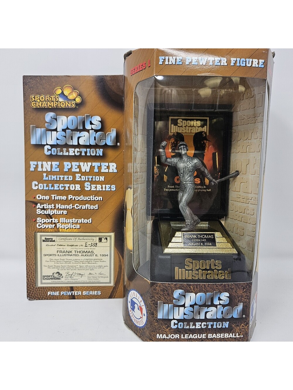 New Frank Thomas Sports Illustrated Fine Pewter Sculpture w/ COA Limted Edition